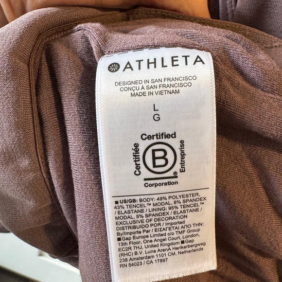 Athleta women’s  Lavender Hoodie Sweatshirt - Picture 5 of 5